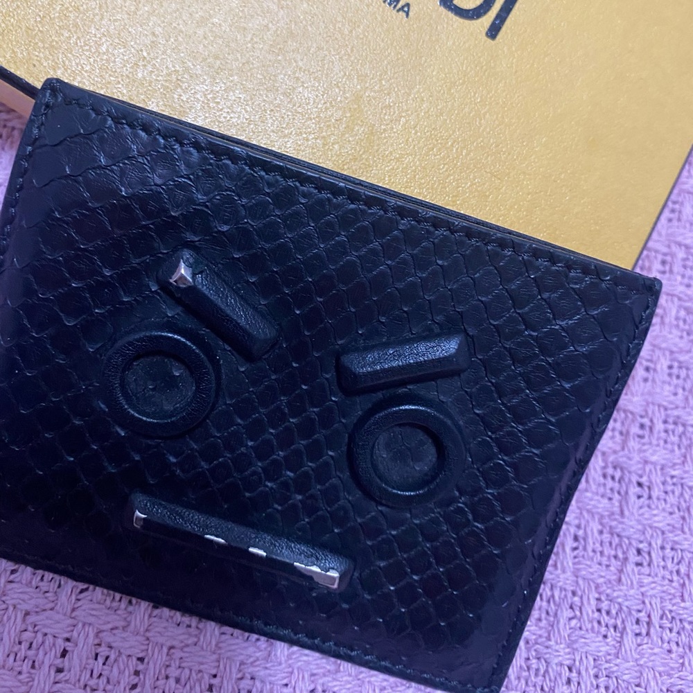 FENDI leather face card holder